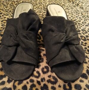 Worthington Fremont Black Slip On Heels Size 8.5